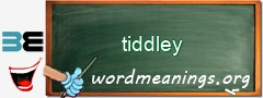 WordMeaning blackboard for tiddley